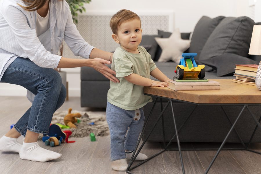 baby-doing-his-first-steps